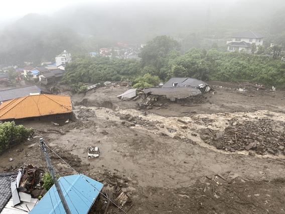 伊豆山 土石流災害 掲載写真 1